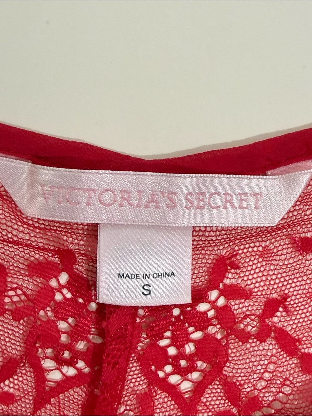 Victoria's Secret Bright Pink Lace & Sheer Chemise - Picture 4 of 5